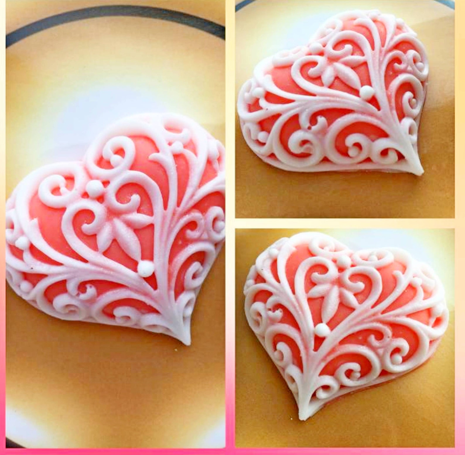Heart Silicone Mold Soap Making Supplies Molds for Soap Custom Soap