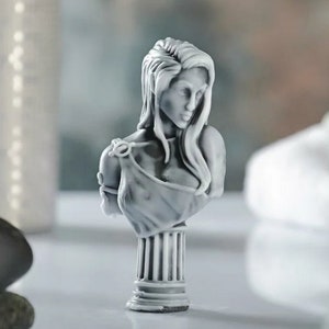 Goddess Silicone Mold: Antique Bust for Candle, Soap, Resin