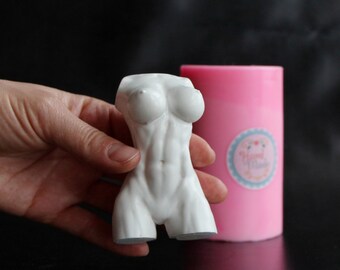 Torso Silicone Mold: Candle & Soap Making, Resin Art Supplies