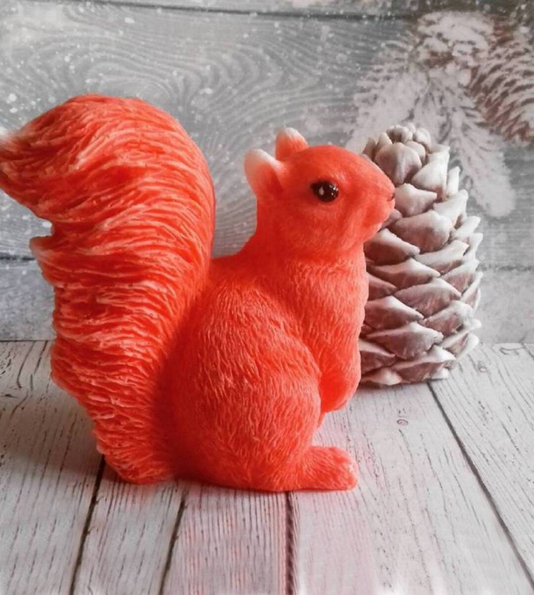 Squirrel 3d Animal Molds Garden Squirrel Mold・ STL File For ・Cults