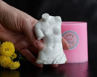Venus Silicone Mold: Candle & Soap Making Supplies (3.8 inch)