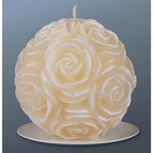 Molde de silicone em formato de balão de rosas: fabricação de velas e sabonetes (66 x 58 mm, produto final 140 g)
