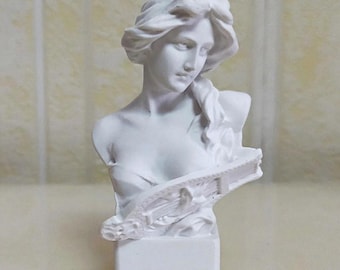 Goddess with Harp Silicone Mold: Candle, Soap, Resin