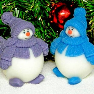 3d Snowman Mold 3D Winter Mold Christmas Mold silicone soap Mold Making Candle Mold soap making supplies silicone candle Mold high quality