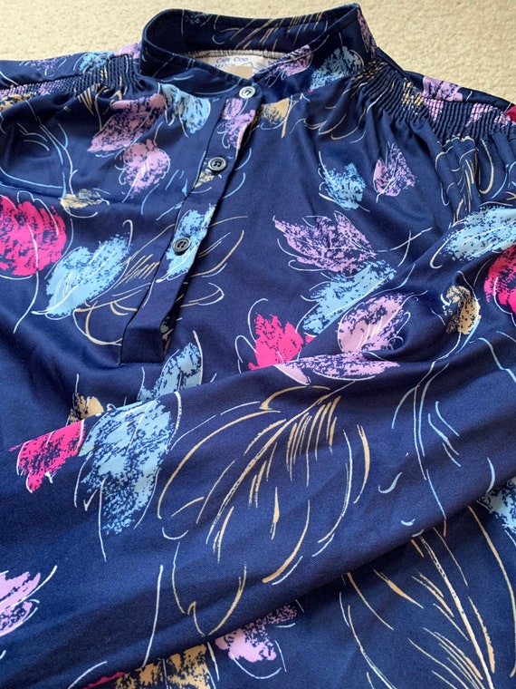 Vintage Cape Cod Match Mates Floral Blouse - Size 