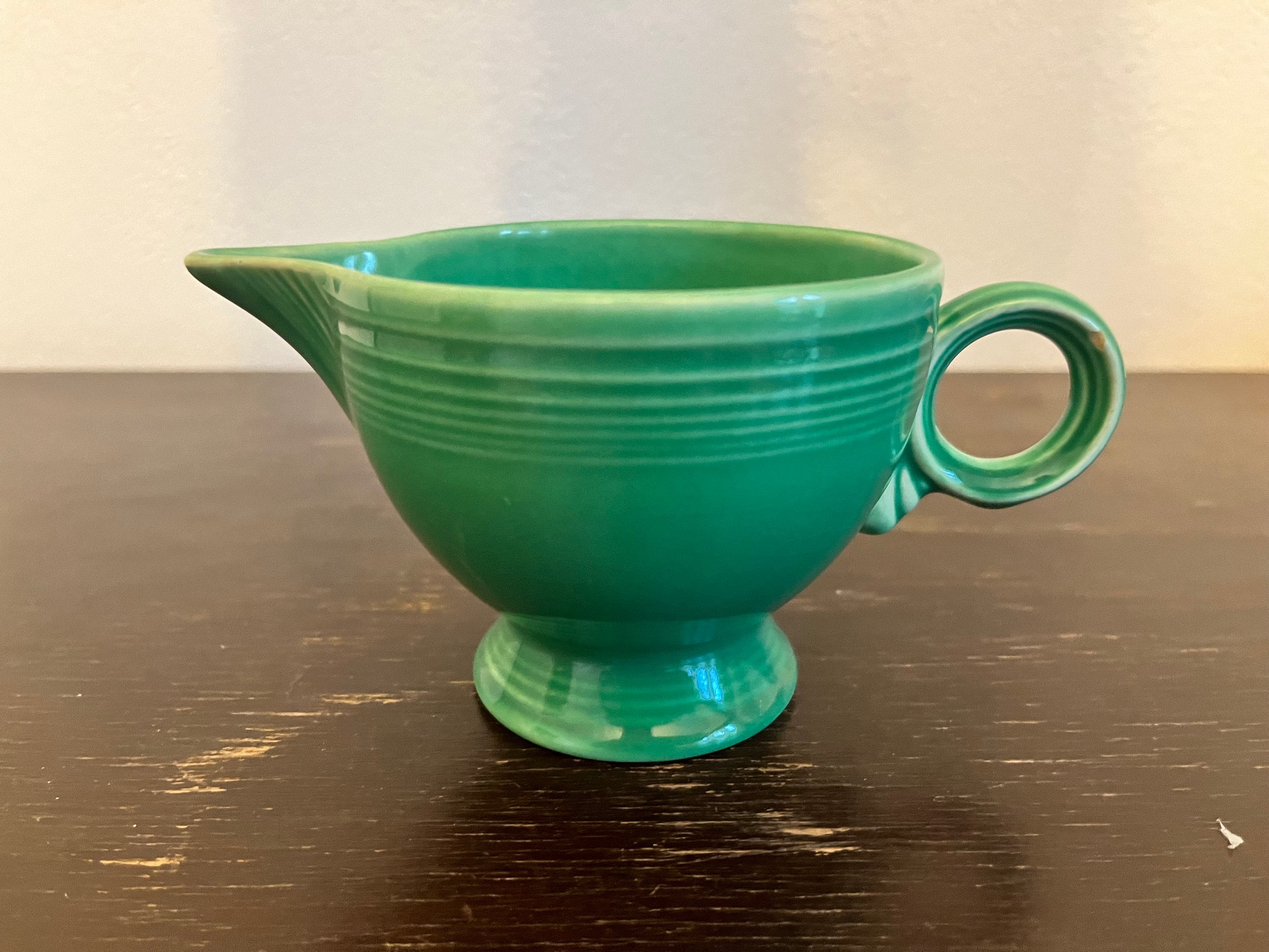 VINTAGE FIESTA FOREST GREEN CREAMER ?? Fall Forest Fiesta 