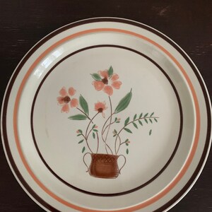 Countryside Stoneware Plates - Floral Japan - Set of Three (3)