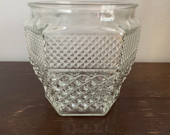 Vintage Anchor Hocking Wexford Cookie Jar * GEEN LID *