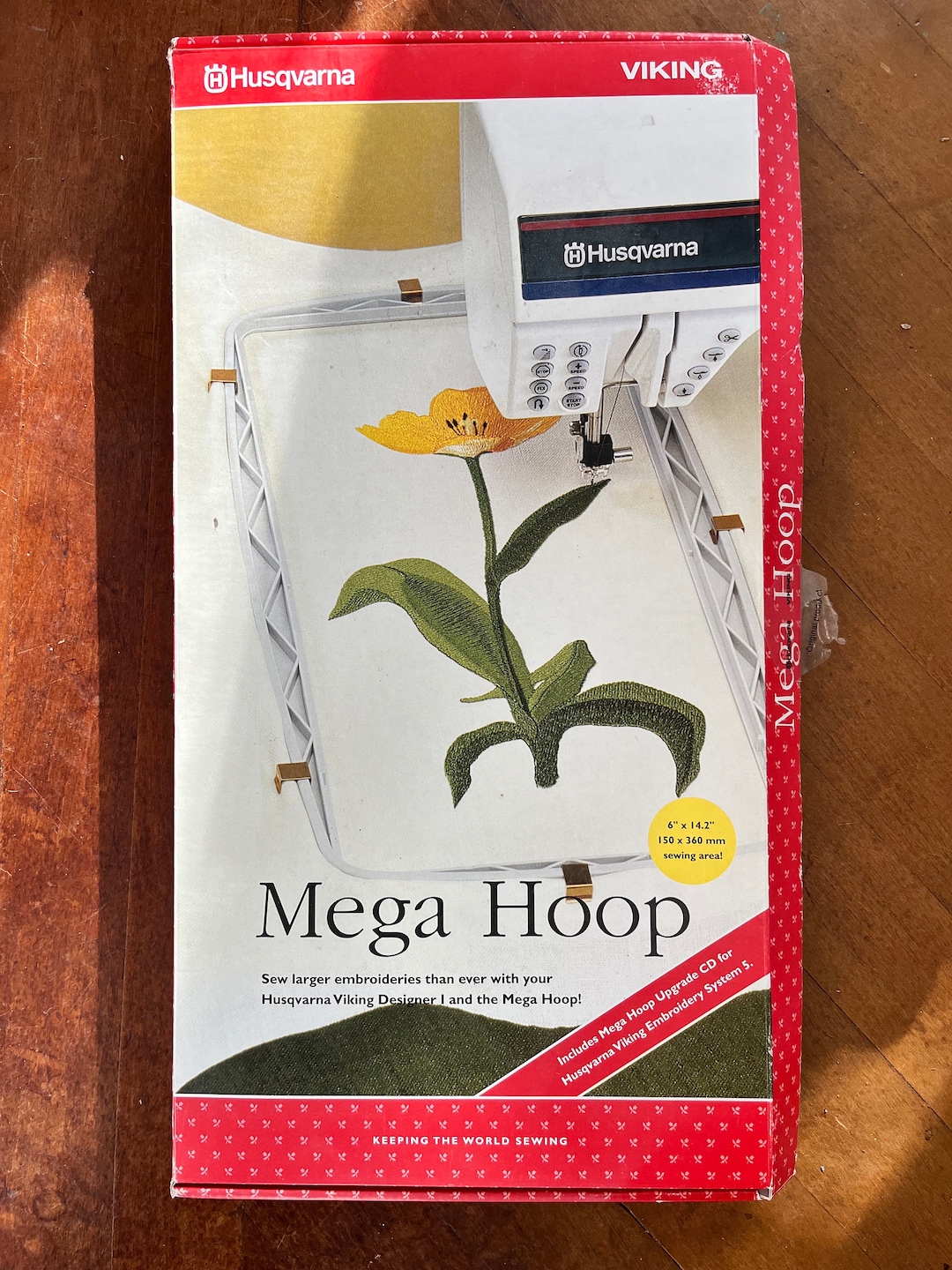 Husqvarna Viking Mega Embroidery Hoop 150 X 360 Mm or 6 X 14.2 Designer