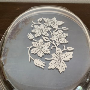 Princess House France Lid Oval Floral French Country