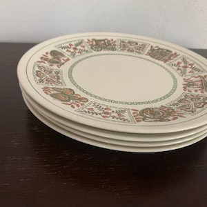 Taylor-Smith & Taylor Taylorstone Provincial Green Dinner Plates - Set of Four (4)