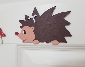 Wooden motif hedgehog