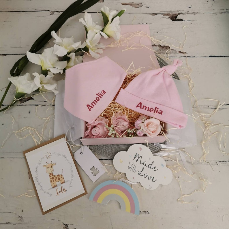 personalised baby girl hampers