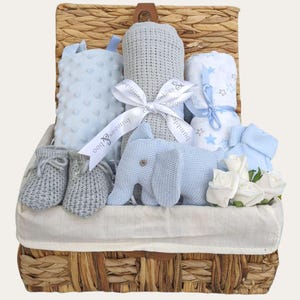 Cesta de presentes para bebês meninos - Organic Essentials
