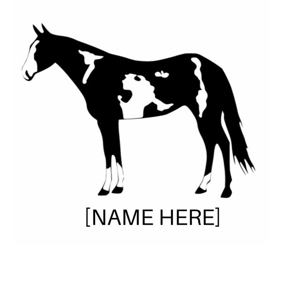 Personalized Paint Horse Decal / Sticker Etsy