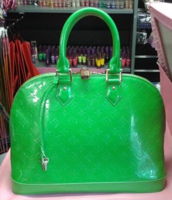 green louis vuitton bag