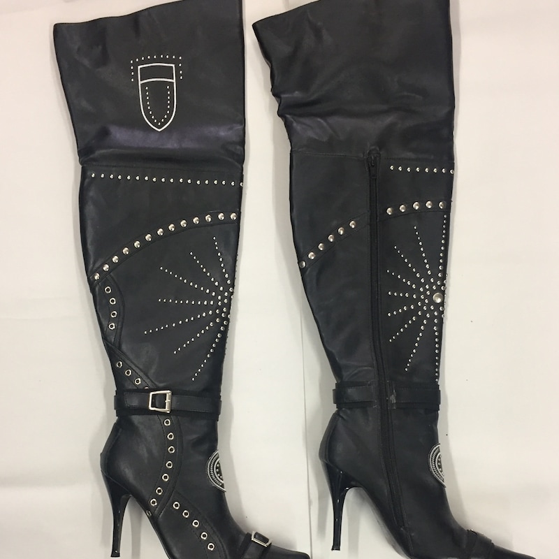 over the knee pvc boots
