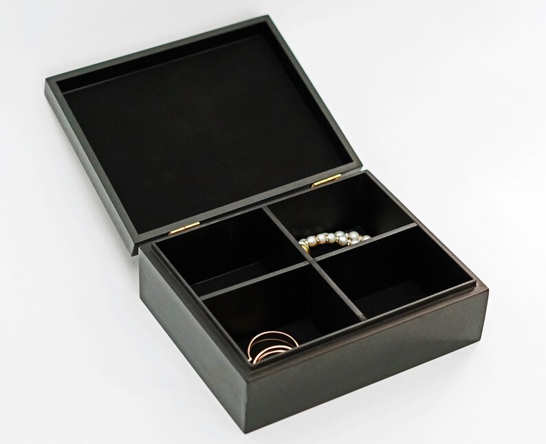 Lotus Flower Decorative Jewelry Trinket Keepsake Box