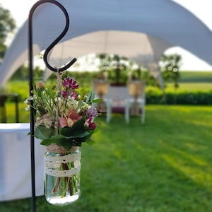 Shepherd&#39;s hook, shepherd&#39;s crook, garden stake, lantern stick, garden stick, metal rod, garden, free wedding, shepherd&#39;s crook, lantern holder