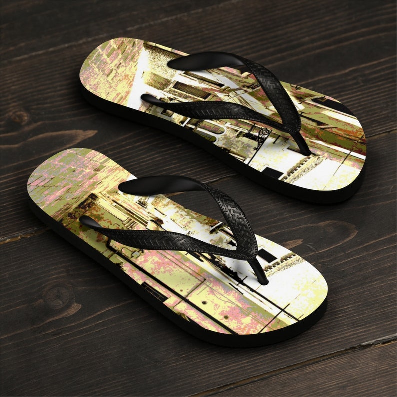 summer footwear Tropic Sea beach slippers open summer shoes Beach shoes Globpen GP3801FF Architecture Flip-Flops Old Town Flip Flops