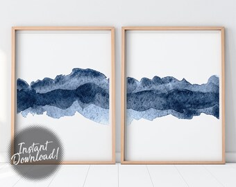 Abstract Watercolor Etsy