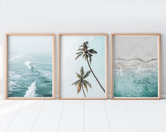 C Angled Beach View Art Print Home Decor Wall Art Poster