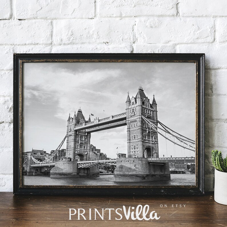 Printable London Print Tower Bridge Wall Art England Etsy