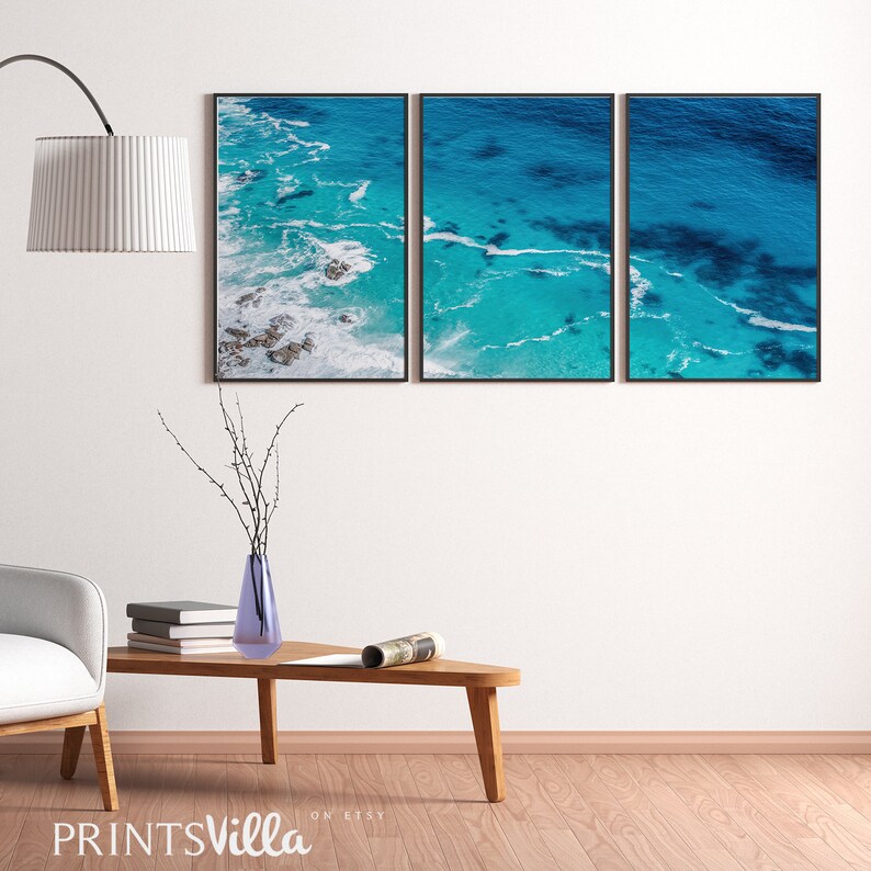 Coastal Prints Set Of 3 Wall Art Nature Photography Ocean Etsy