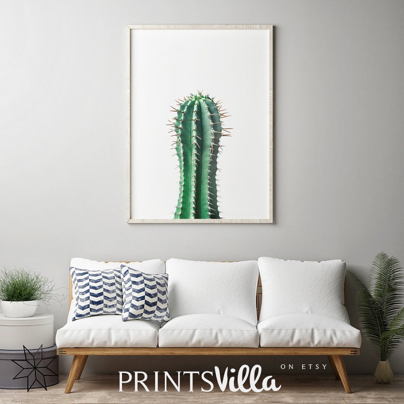 Cactus Prints Printable Cacti Wall Art Minimalist Botanical Etsy