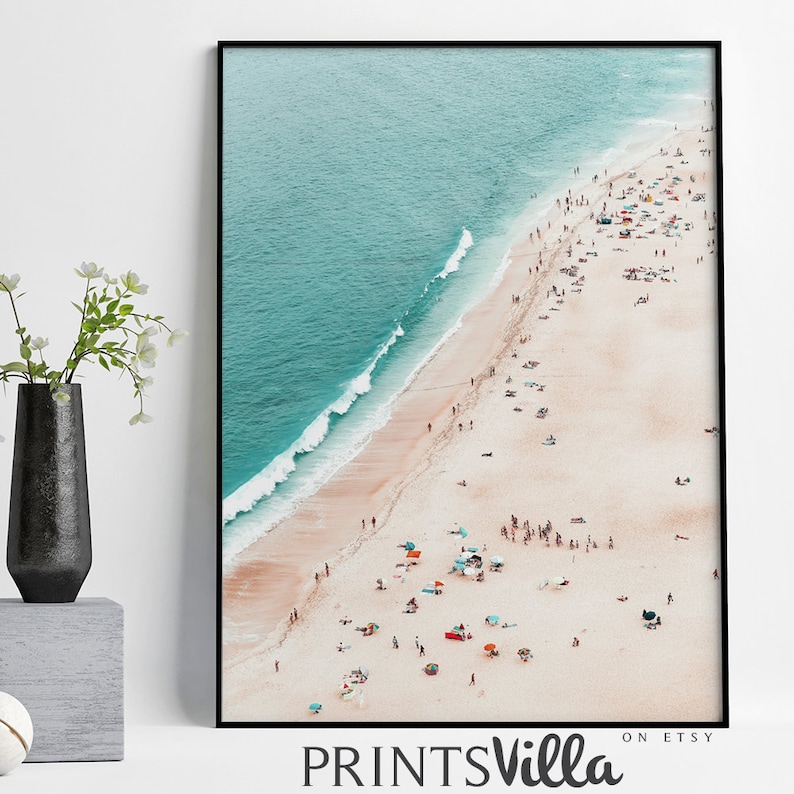 Beach Print Coastal Wall Art Aerial Beach Print Ocean Etsy
