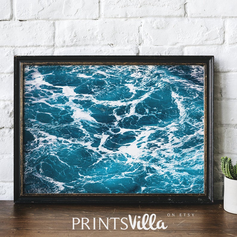 Printable Water Ocean Wall Art Coastal Prints Sea Print Etsy