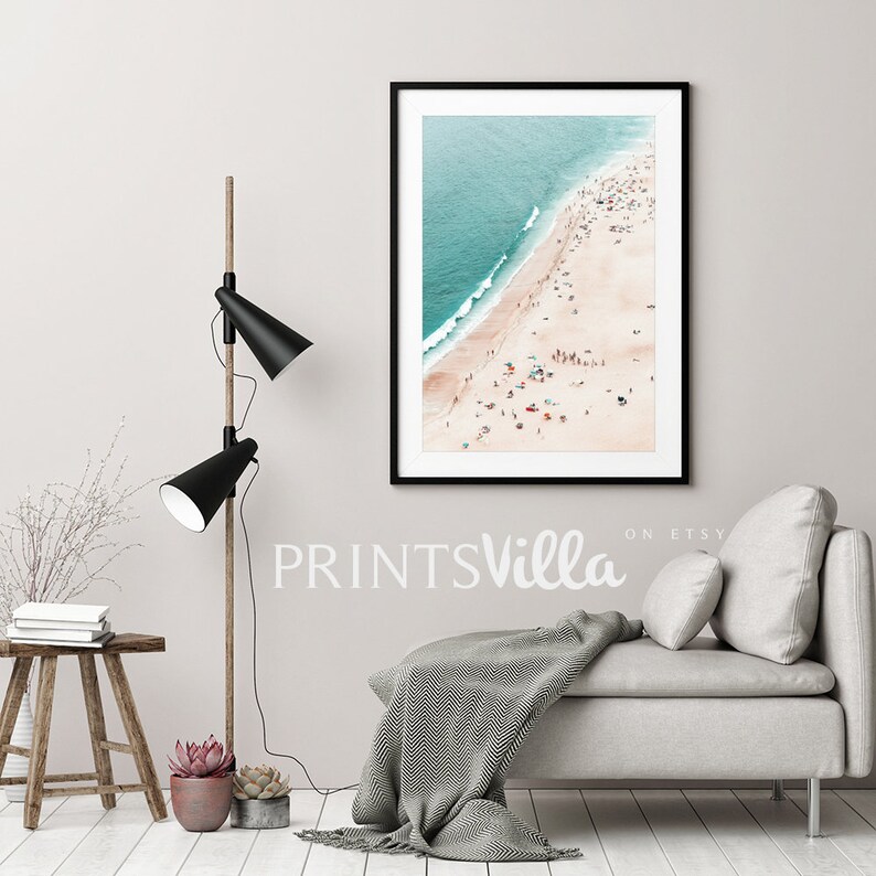Beach Print Coastal Wall Art Aerial Beach Print Ocean Etsy