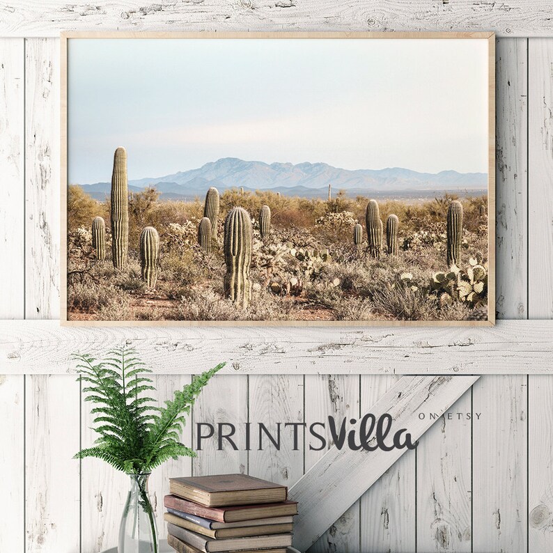Printable Cactus Boho Print Mexican Wall Art Cacti Wall Etsy