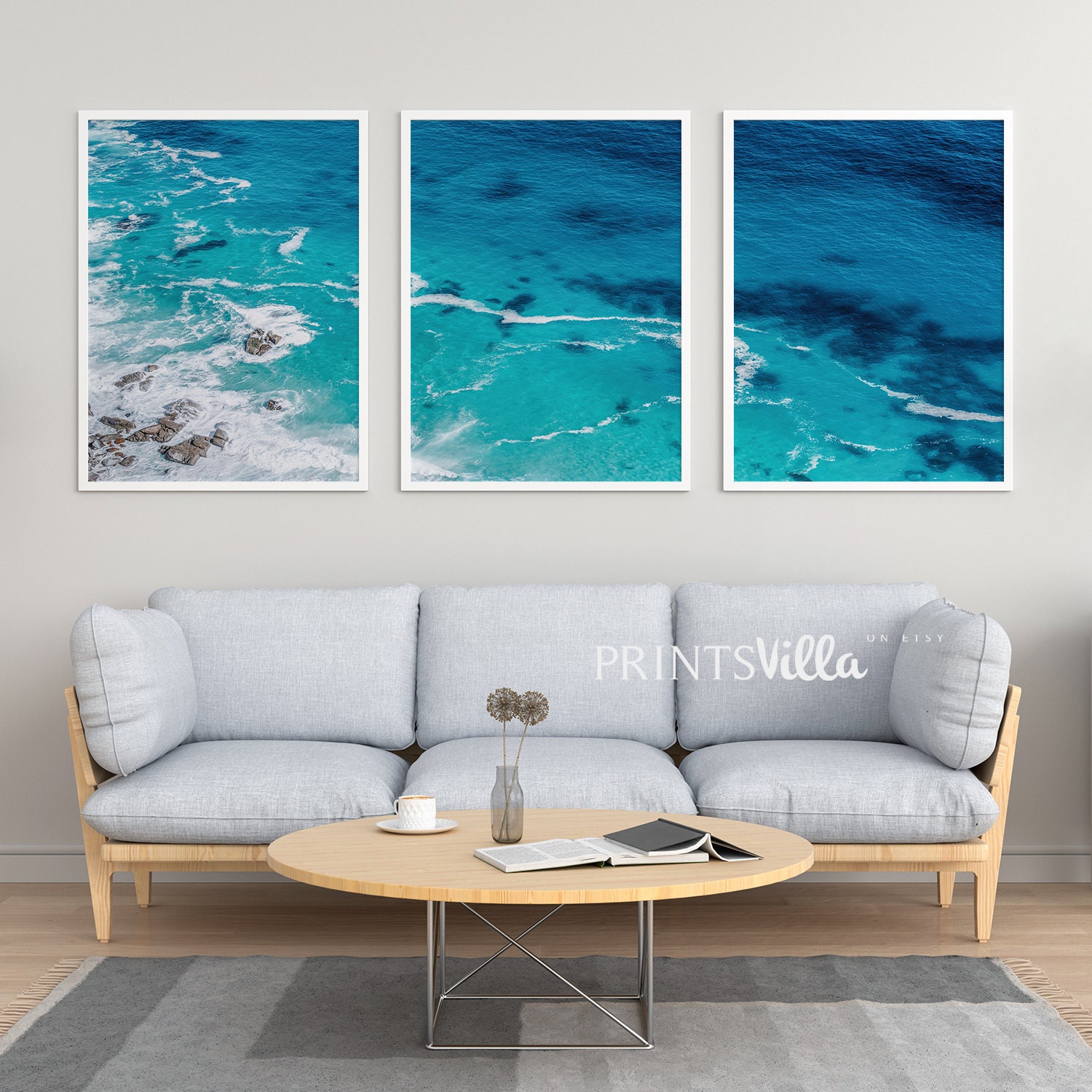 Coastal Prints Set Of 3 Wall Art Nature Photography Ocean Etsy