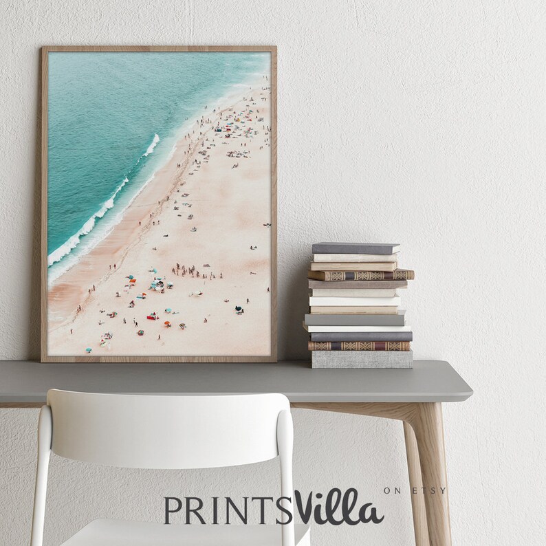 Beach Print Coastal Wall Art Aerial Beach Print Ocean Etsy