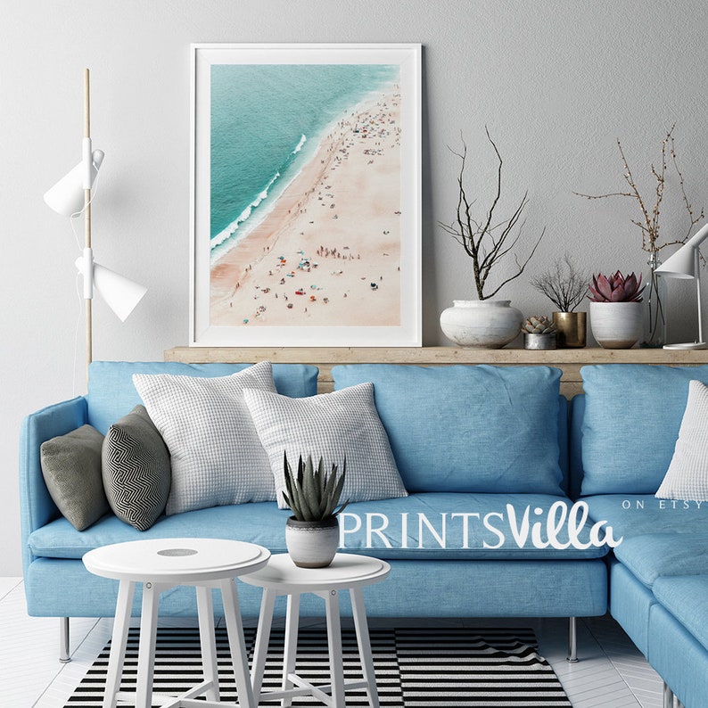 Beach Print Coastal Wall Art Aerial Beach Print Ocean Etsy