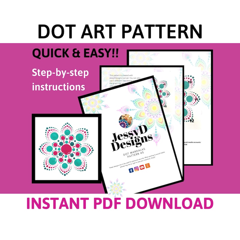 Dot Mandala Pattern - Etsy