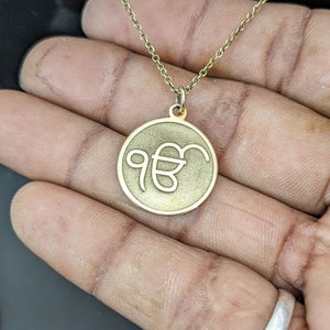 Ek onkar gold pendant store