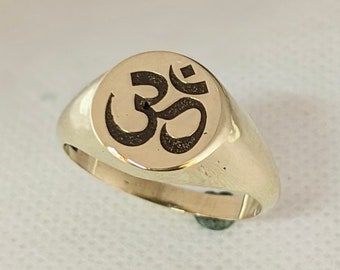 Sterling Silver Ohm Ring, Protection Ring, Shiva Om Ring, Yoga Ring Tibetan Ring , Meditation Ring, OM Yoga Jewelry, Dainty Spiritual Ring