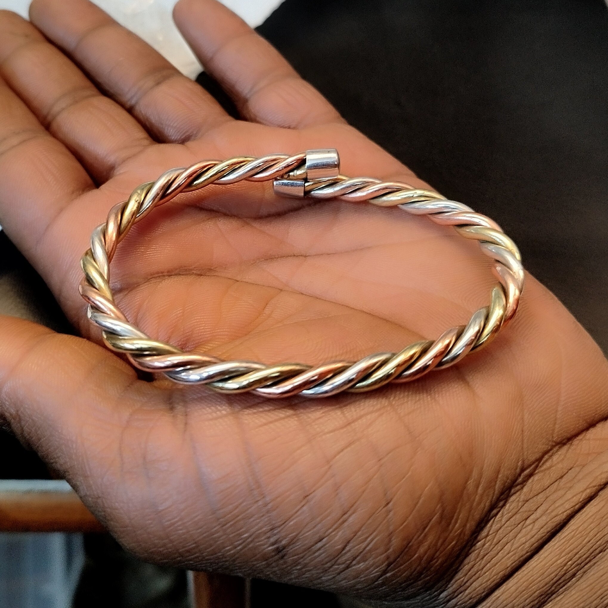 Silver Copper Bracelet 5inch – Gallup Trading