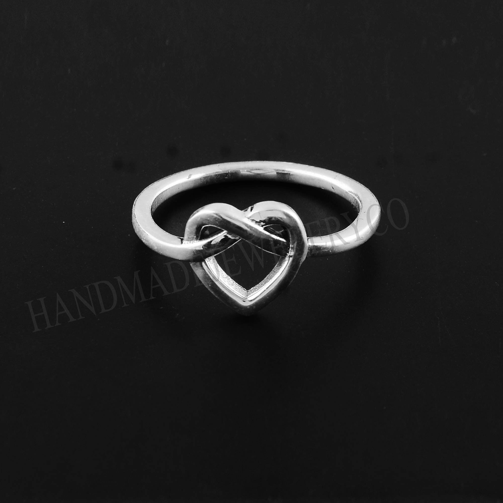 Grader celsius Estate Traditionel Sterling Silver Infinity Heart Ring for Her Silver Gold Rose - Etsy