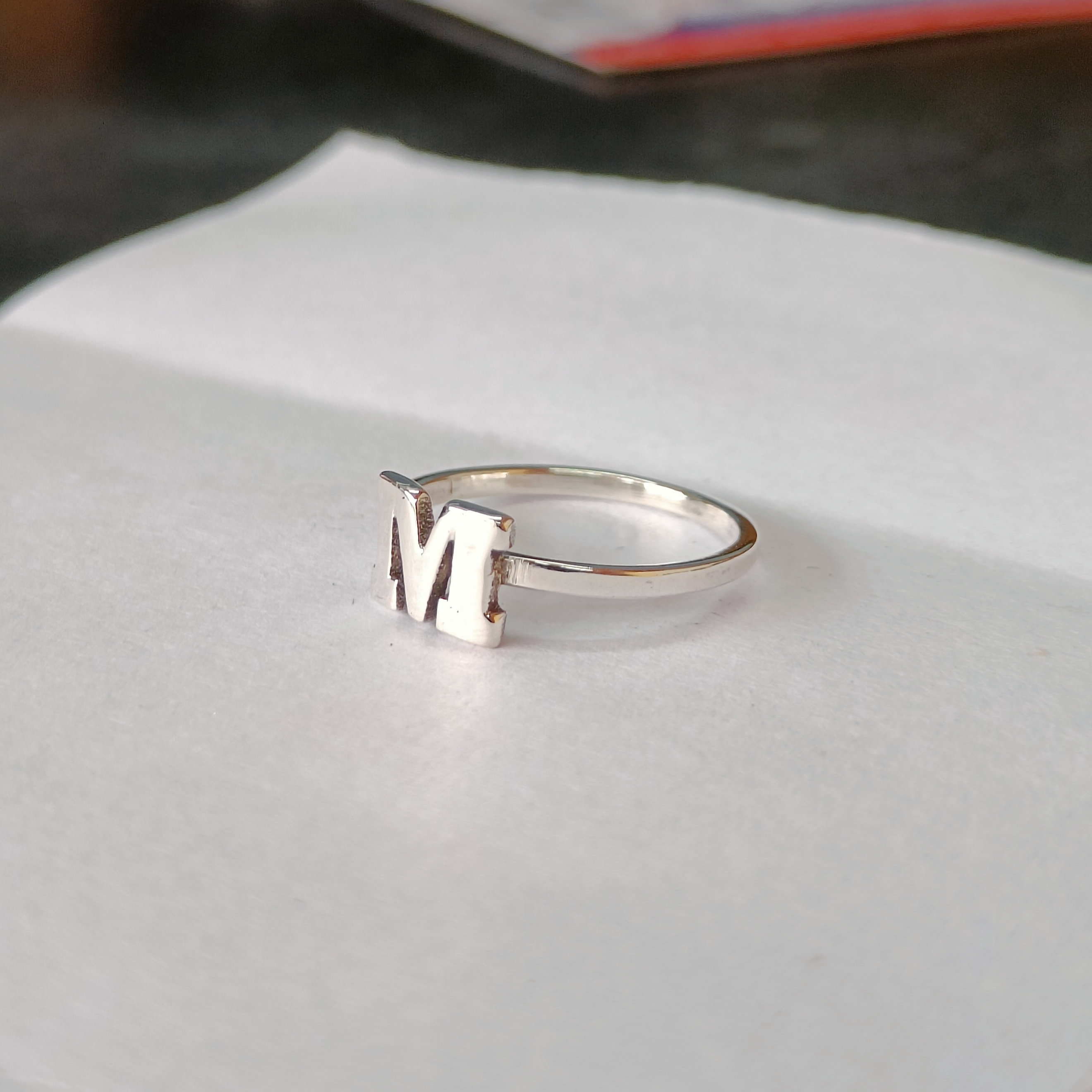 Modern Custom Ring, Customized Initial Ring, A-Z Initial Modern Custom Ring, Customized Initial Ring, A-Z Initial