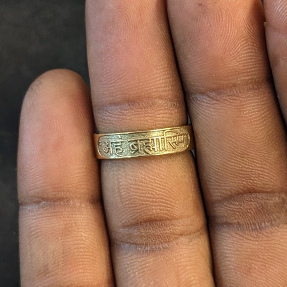 Sanskrit Mantra AHM BRAHMASHMI Sterling Silber Ring Einfache Bandring in Silber Silber Mantra Ring Geschenke fur Sie. Etsy