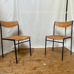 Vintage stacking chairs industrial design chairs 1 of 8