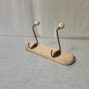 Small vintage hook rail shabby chic wardrobe