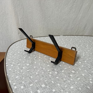 Midcentury wardrobe vintage hook rail coat hooks 50s