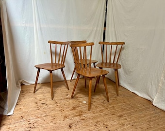 Vintage Sprossenstühle Midcentury Stühle Kneipenstühle Alte Holzstühle