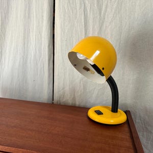 Small vintage table lamp space age desk lamp