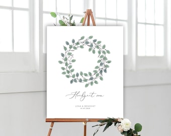 Fingerabdruck Poster Hochzeit | Weddingtree | Gästebuch Fingerabdruck Hochzeit