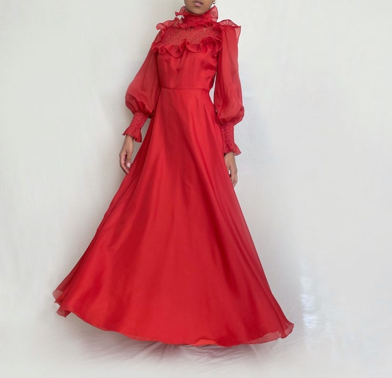 light pink long dress A-Line Prom with Ruffles and Off-the-Shoulder Off the rack wedding Size:L/XL calf length